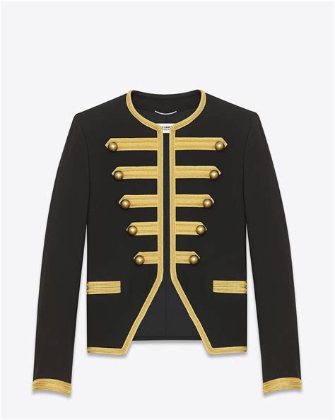 ysl navy jacket|ysl men's jacket.